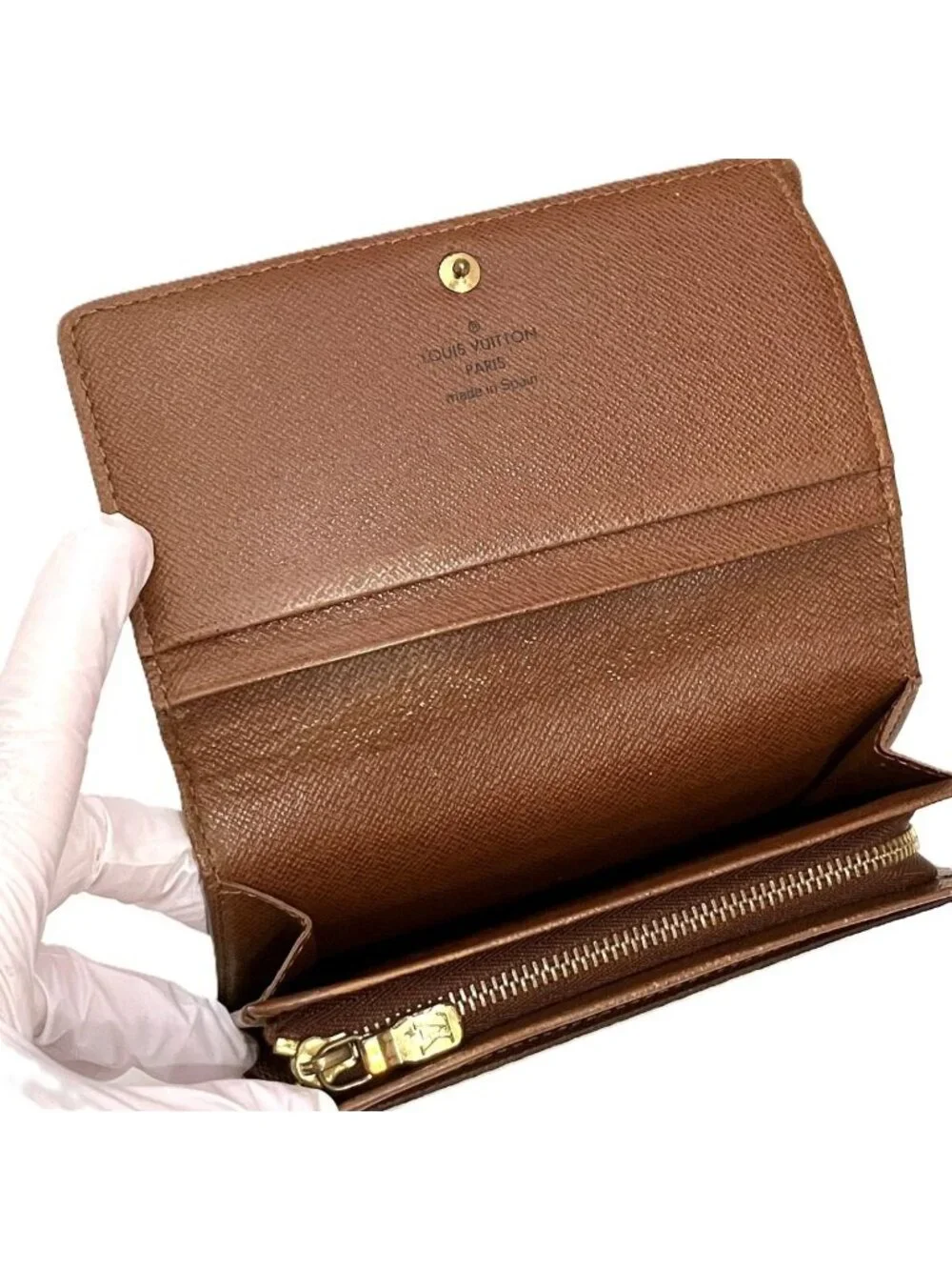 Louis Vuitton Portefeuille Tresor Monogram Bifold Wallet Canvas